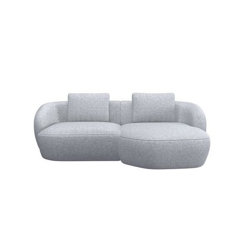 FLEXLUX Zithoek Torino, rund, L-Form, Sofa-Ecke mit Recamiere, Longchair-Sofa