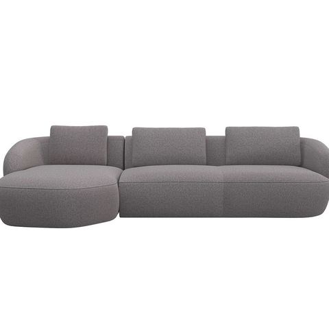 FLEXLUX Zithoek Torino, rund, L-Form, Sofa-Ecke mit Recamiere, Longchair-Sofa