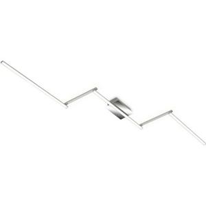 Briloner LED-Deckenleuchte Staff, silber, 3.000 K