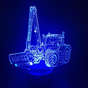 Ontwerp-zelf 3D LED LAMP - TRACTOR 3