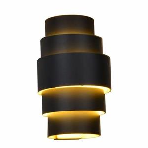 Artdelight Wandlamp Rolls H 22cm Zwart Goud