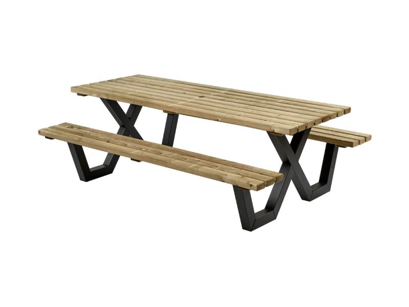 Talen Buitenmeubelen Geïmpregneerd - Picknicktafel - Groen - 230x160 cm