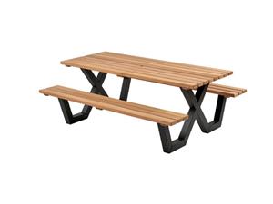 Talen Buitenmeubelen Hardhout - Picknicktafel - Bruin - 200x160 cm