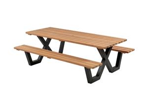 Talen Buitenmeubelen Hardhout - Picknicktafel - Bruin - 230x160 cm