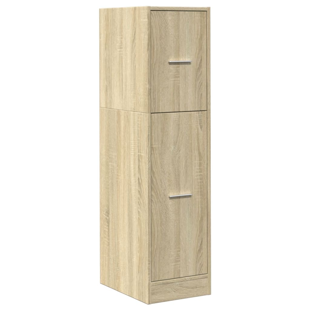 vidaXL Apothekerskast 30x41x118 cm bewerkt hout sonoma eikenkleurig