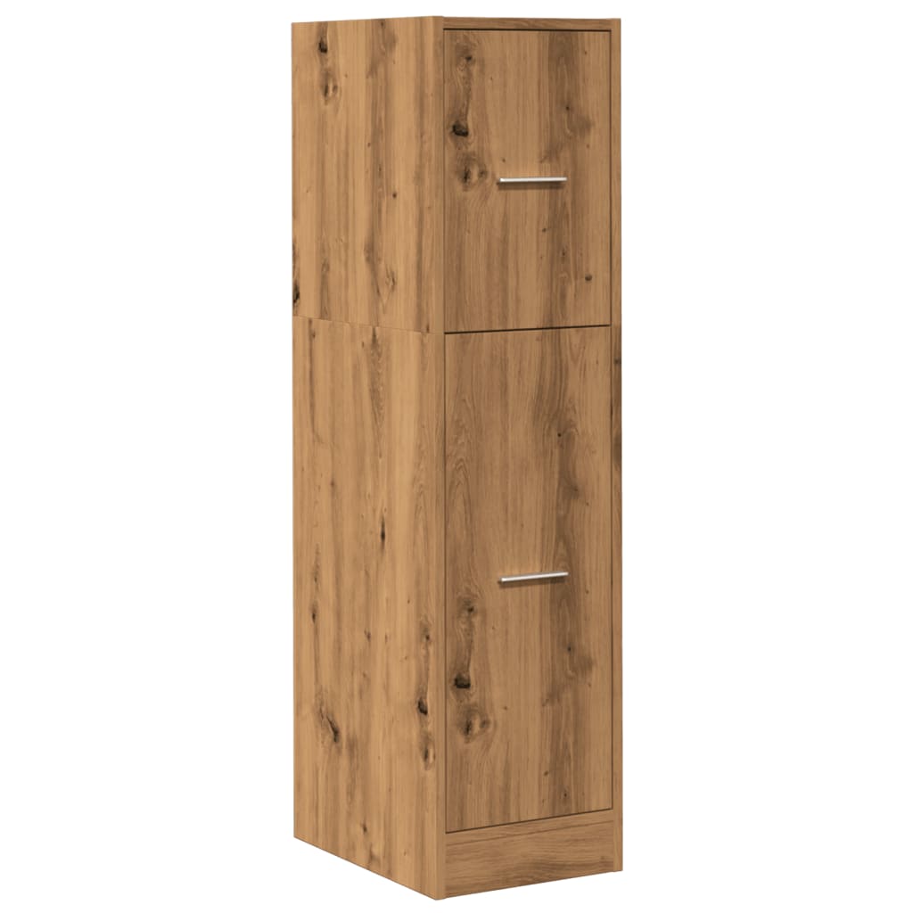 vidaXL Apothekerskast 30x41x118 cm bewerkt hout artisanaal eikenkleur