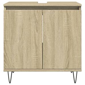 vidaXL Badkamerkast 58x33x60 cm bewerkt hout sonoma eikenkleurig