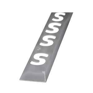 Hoekprofiel  Aluminium Zilver Geanodiseerd Glans 250 cm 12,5 mm 