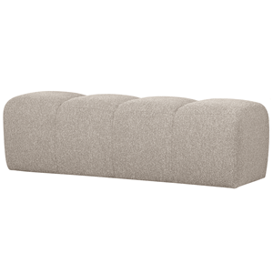 WOOOD Bankje Mojo Bouclé, 160cm - Beige Melange