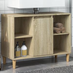 VidaXL Badkamerkast 80x33x60 cm bewerkt hout sonoma eikenkleurig