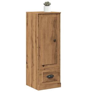 vidaXL Hoge kast 36x35,5x103,5 cm bewerkt hout artisanaal eikenkleurig