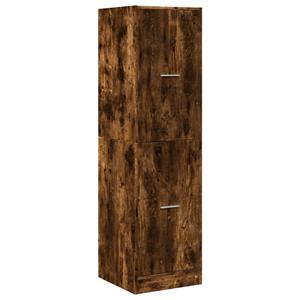 vidaXL Apothekerskast 40x41x144,5 cm bewerkt hout gerookt eikenkleurig