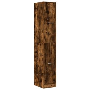 vidaXL Apothekerskast 30x41x174,5 cm bewerkt hout gerookt eikenkleurig