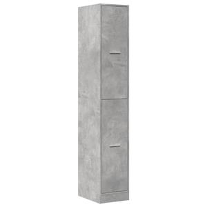 vidaXL Apothekerskast 30x41x174,5 cm bewerkt hout betongrijs