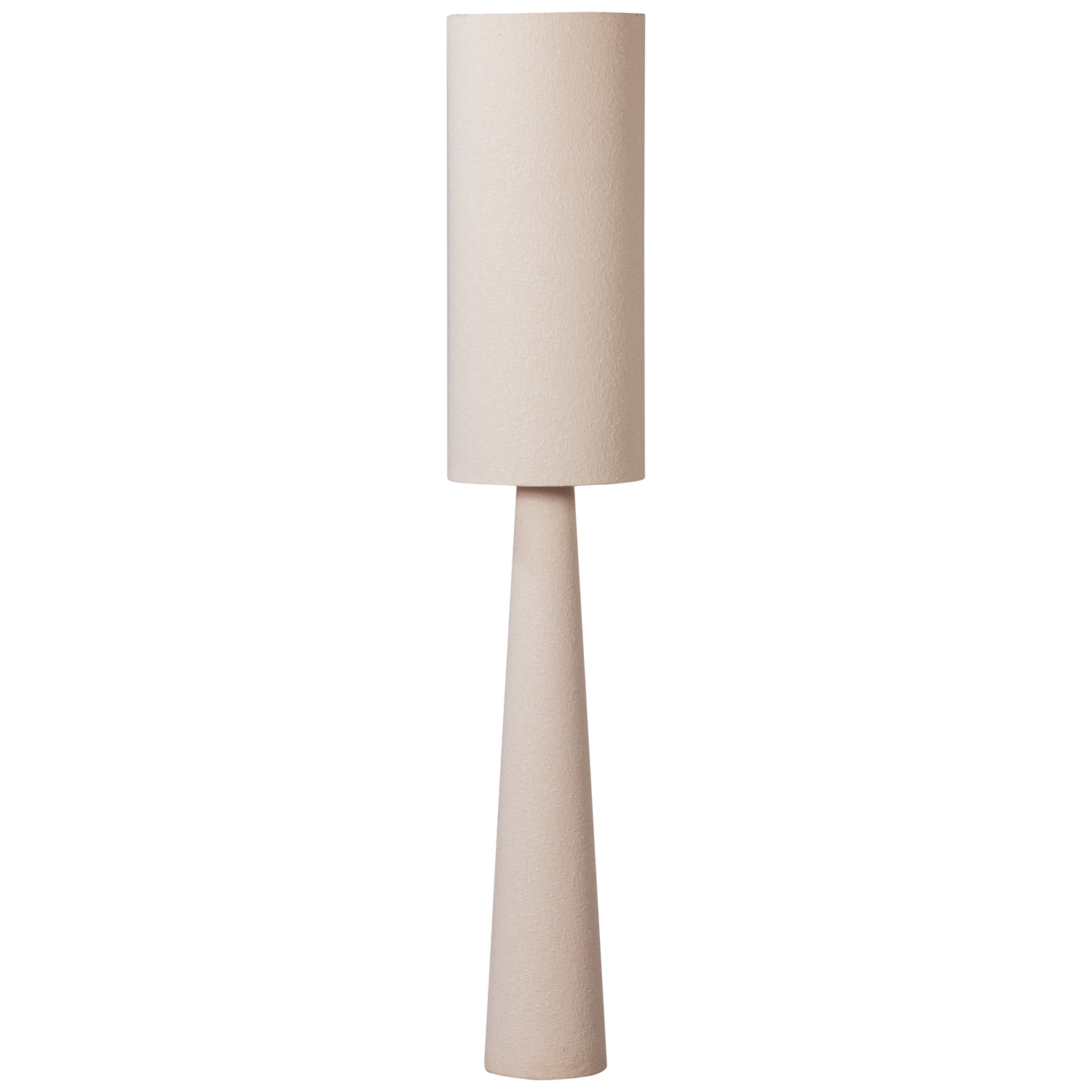 Loft vloerlamp xl metaal/boucle naturel 187xo35cm