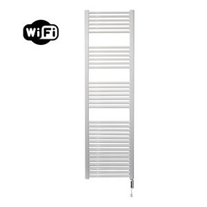 Sanicare elektrische design radiator 45x172cm wit met WiFi en thermostaat rechts wit