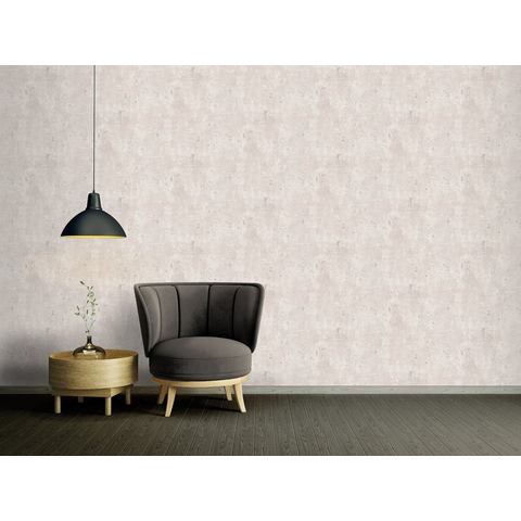 Living walls Vliesbehang Stories of Life Metallic-Tapete Betonoptik Grau Silber (1 stuk)