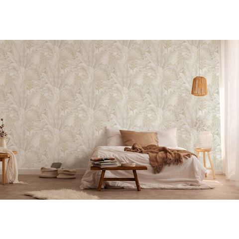 Living walls Vliesbehang Stories of Life moderne florale Tapete Beige Dschungel (1 stuk)