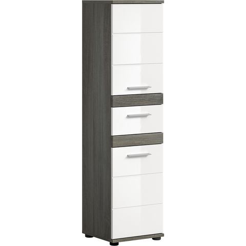 Welltime Hoge kast Lucca, Höhe 137 cm, 2 Türen, 1 Schubkasten, 2 Einlegeböden