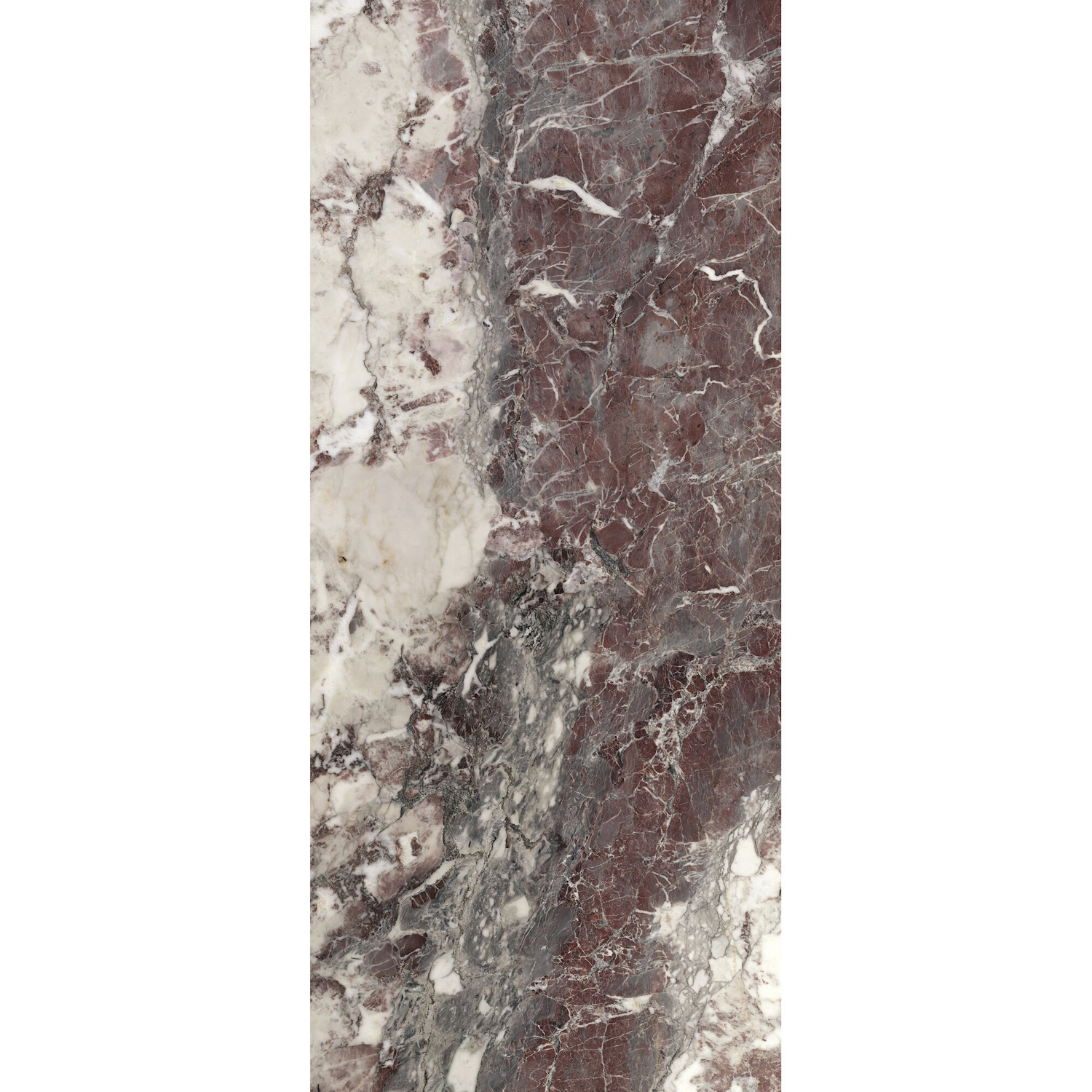 Ape Grupo Wandtegel  Breccia Viola 120x278 cm Gepolijst Rood Marmerlook 