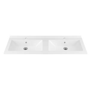 Boss & Wessing Wastafel BWS Hayat 120 cm tbv 33768-188370 Glans Wit 