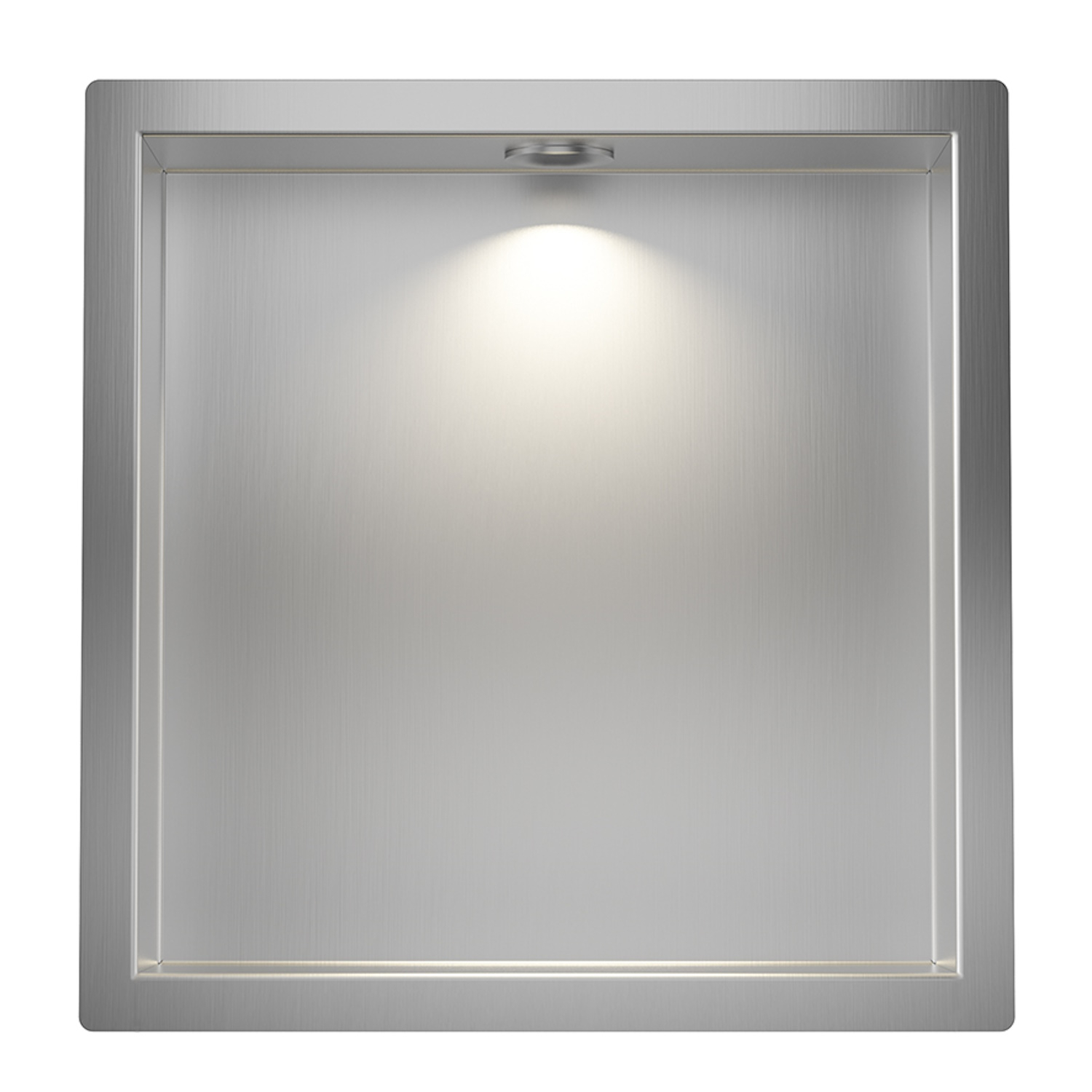 BWS Inbouwnis  Albert 30x30x7 cm Met Led RVS 