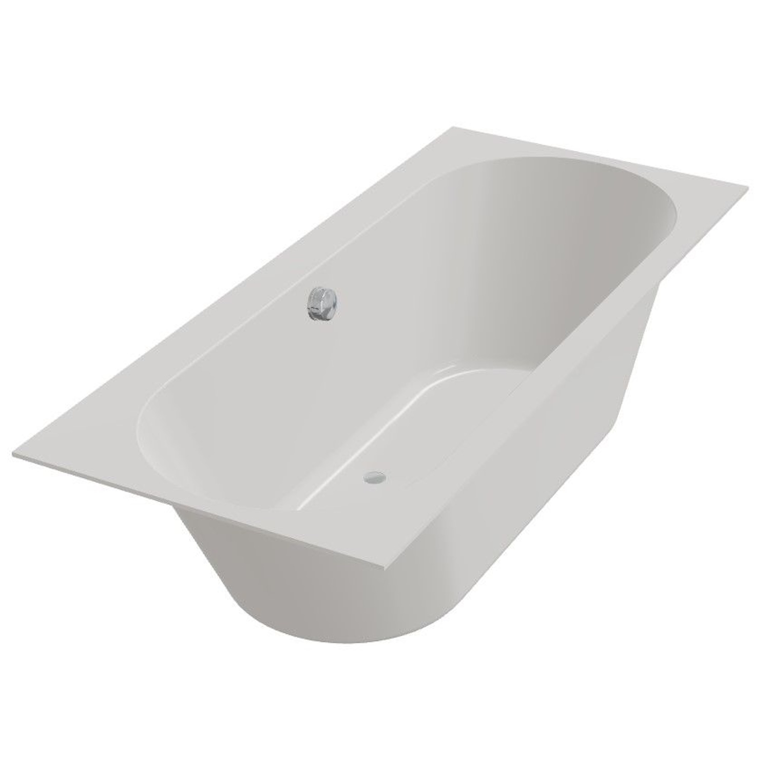 XenZ Ligbad Beterbad Madeira 160x75 cm Inclusief Badpoten Crème