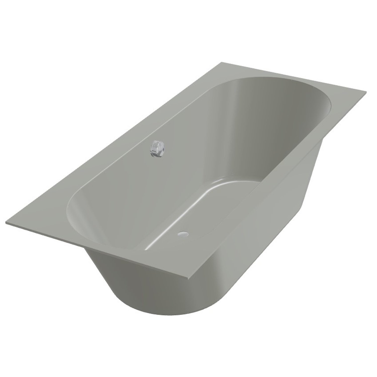 XenZ Ligbad Beterbad Madeira 160x75 cm Inclusief Badpoten Cement