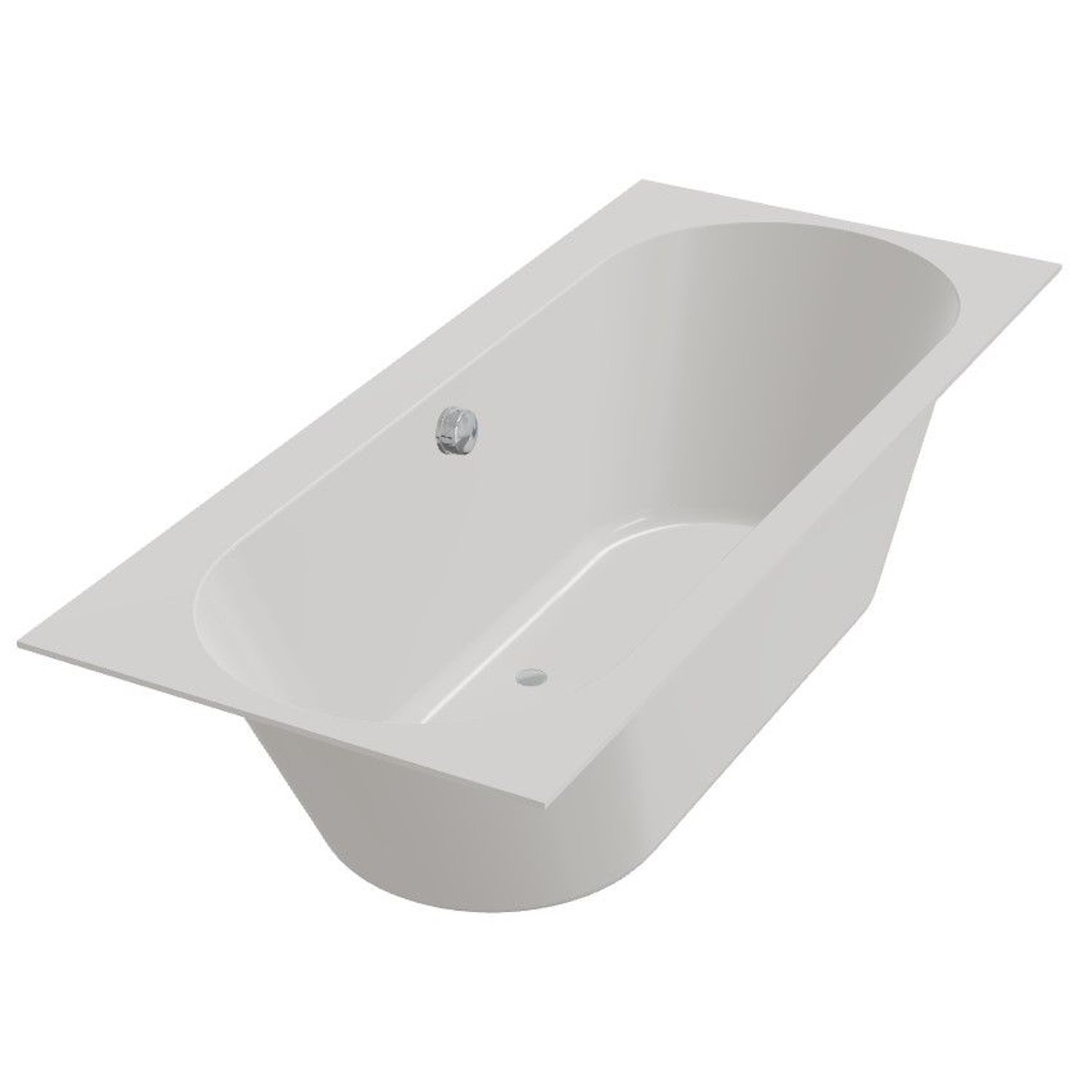 XenZ Ligbad Beterbad Madeira 180x80 cm Inclusief Badpoten Crème