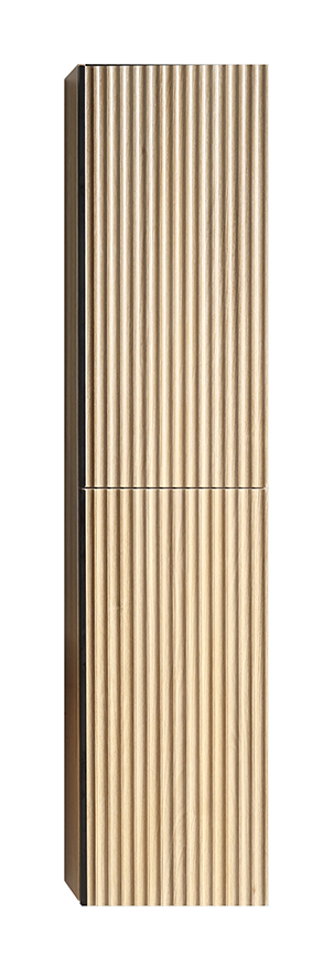 Wiesbaden Kolomkast 2 Deuren Ribbella 160x36x30 cm Naturel Eik