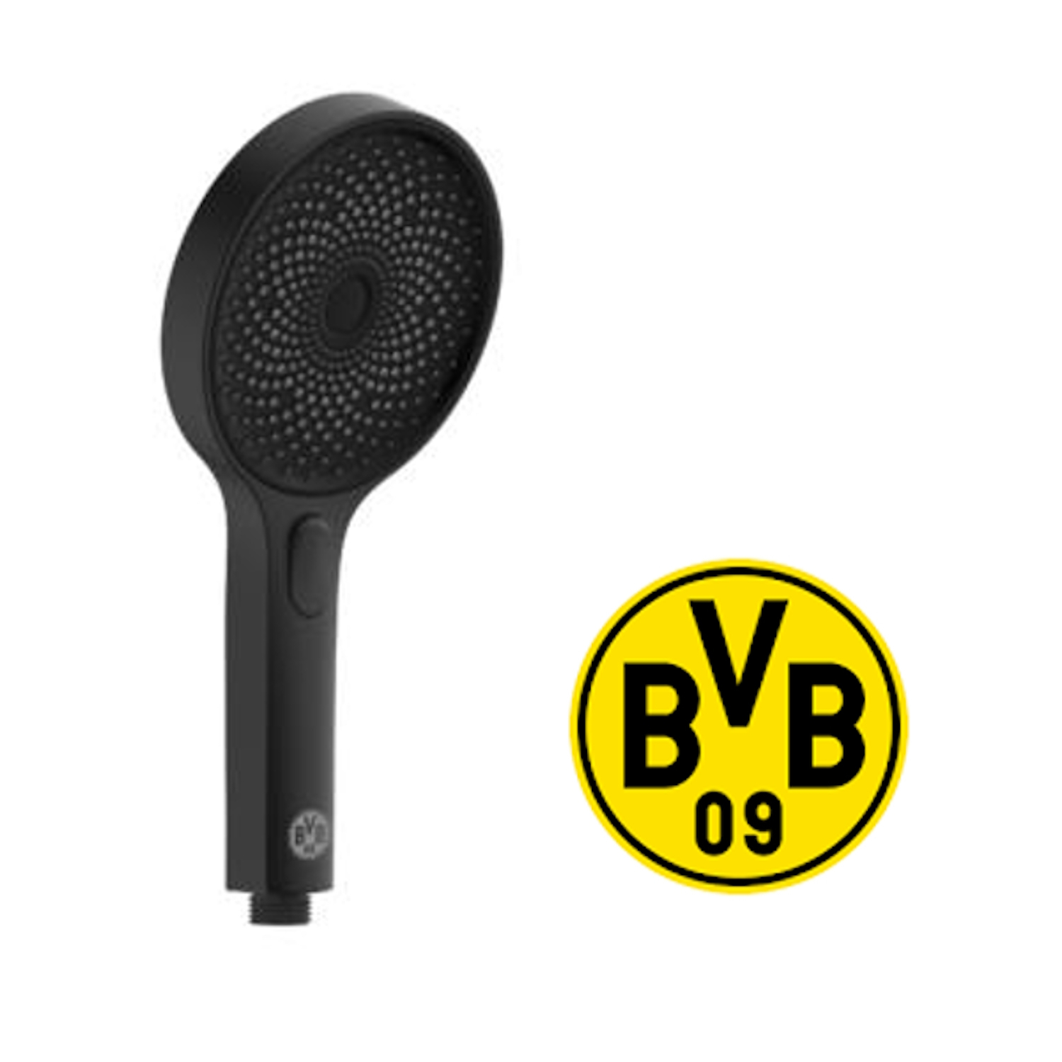 Schutte Handdouche  BVB Mat Zwart 13 cm 