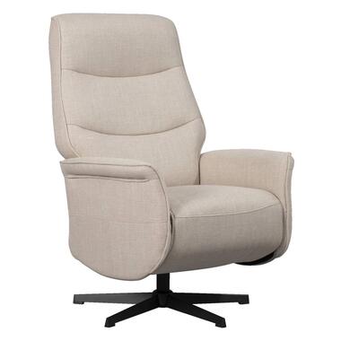 Leen Bakker Relaxfauteuil Boaz - polyester - zand