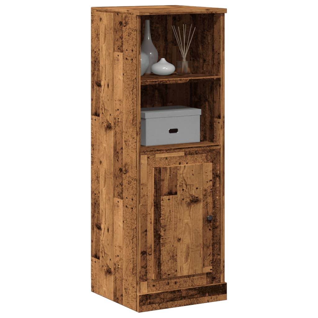 vidaXL Hoge kast 36x35,5x103,5 cm bewerkt hout oud houtkleurig