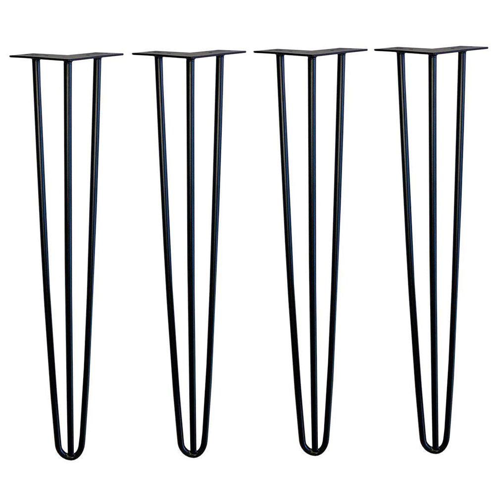 Furniture Legs Europe Stalen hairpin zwart hairpin ø 1,2 cm en hoogte 71 cm