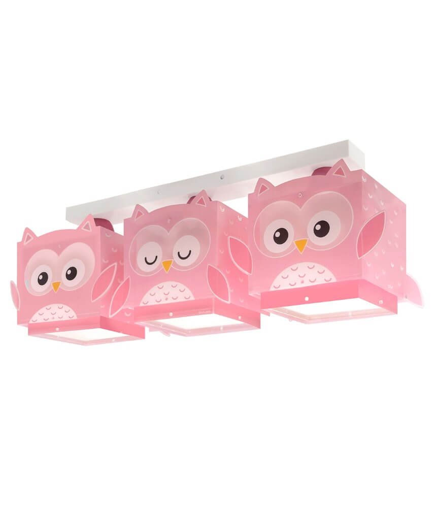 Dalber Kinderkamer plafondlamp Pink Owl 64483