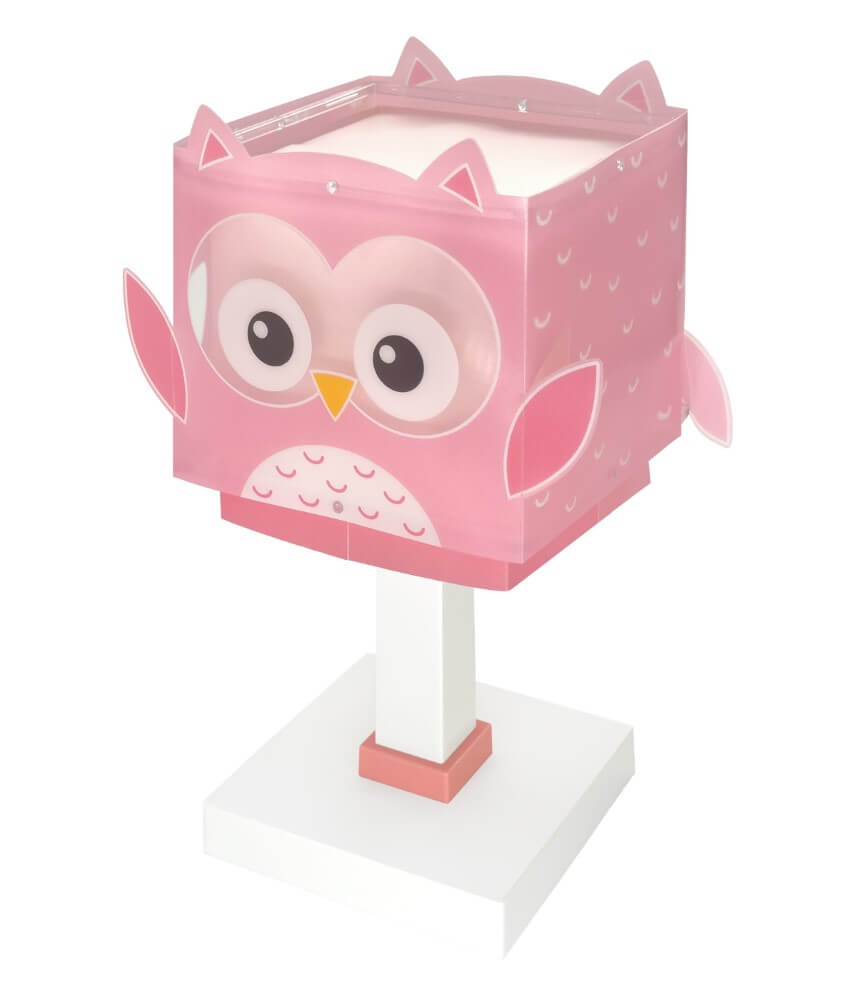 Dalber Kinder nachtlampje Pink Owl 64481