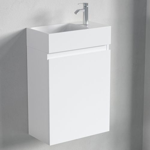 LOMAZOO Toiletmeubel Malibu Glanzend Wit - 40cm