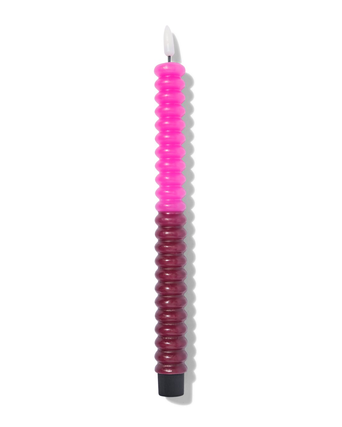 HEMA Kaars LED Ribbel Roze/donker Rood (roze)