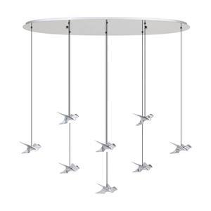 EGLO Stars Of Light LED-H&auml;ngelampe Paratebueno, chrom, 8-fl.