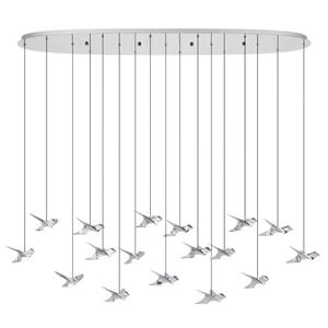 EGLO Stars Of Light LED-H&auml;ngelampe Paratebueno chrom 17-fl.