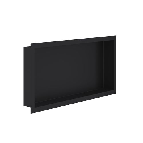 SaniSupreme Inbouwnis Badkamer Douche Mat Zwart 30x60x7cm