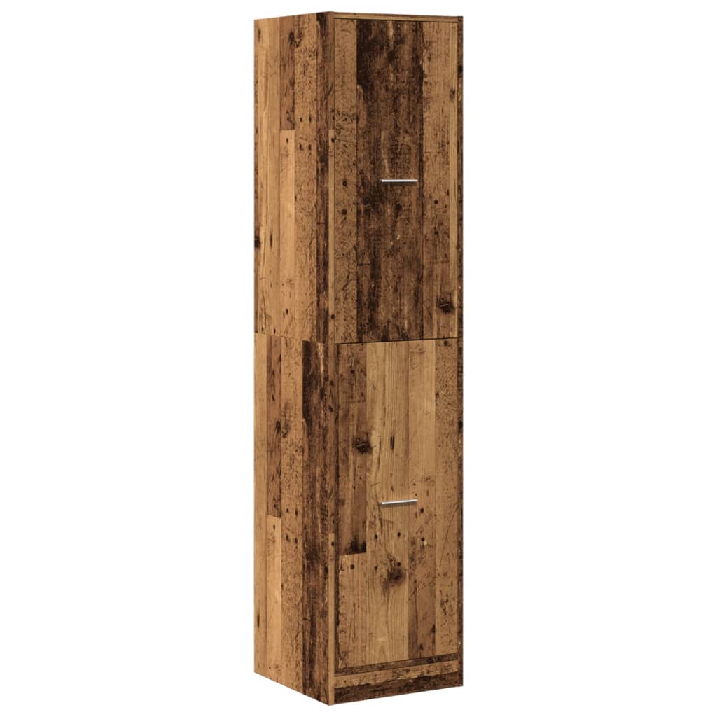 vidaXL Apothekerskast 40x41x174,5 cm bewerkt hout oud houtkleurig