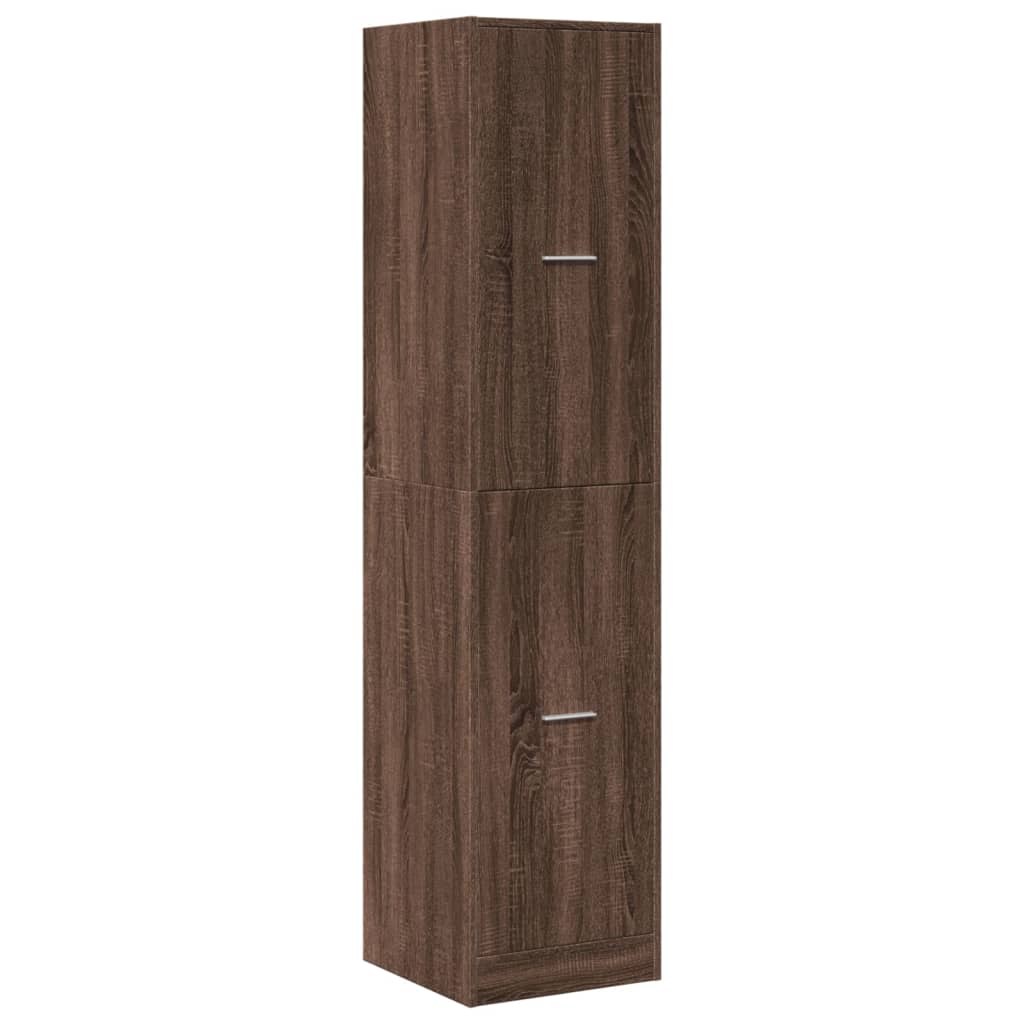 vidaXL Apothekerskast 40x41x174,5 cm bewerkt hout bruin eikenkleurig