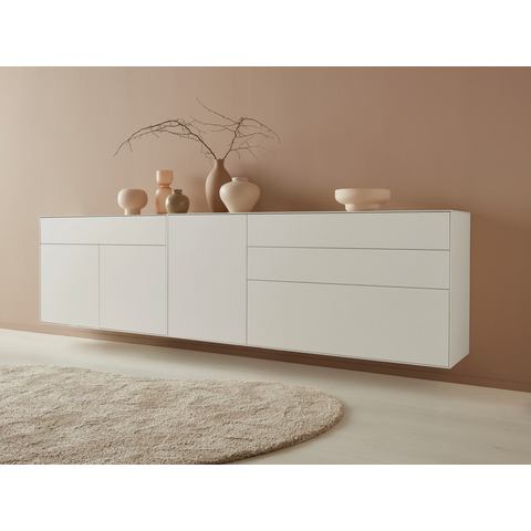 LeGer Home by Lena Gercke Dressoir Essentials Breedte: 279 cm, MDF gelakt, push-to-open-functie (2 stuks)