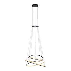Paul Neuhaus Design hanglamp Pure E-Flying Rings grijs 2566-15