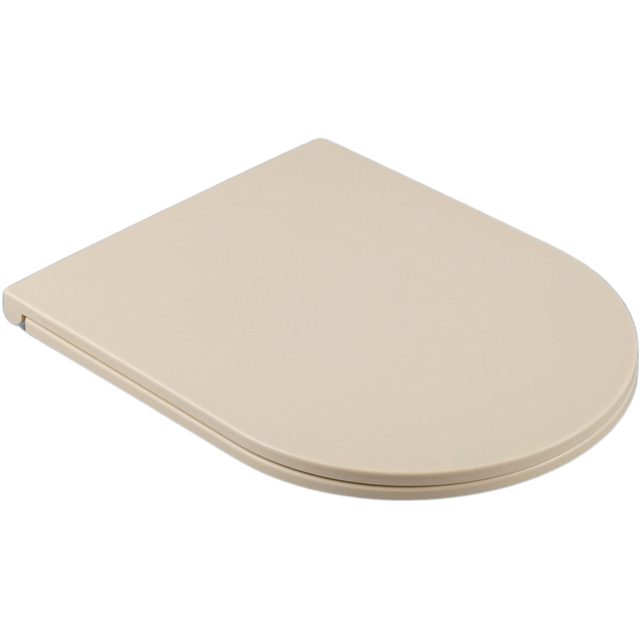 Saniclass Universo closetzitting - softclose - quickrelease - duroplast - 46x36cm - slim - mat beige E13/A15 thin seat beige