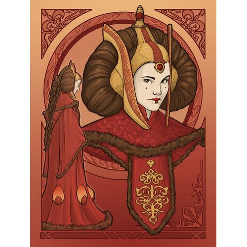 Disney Poster Star Wars Padmé Amidala Rood - 30 Cm X 40 Cm - 612864