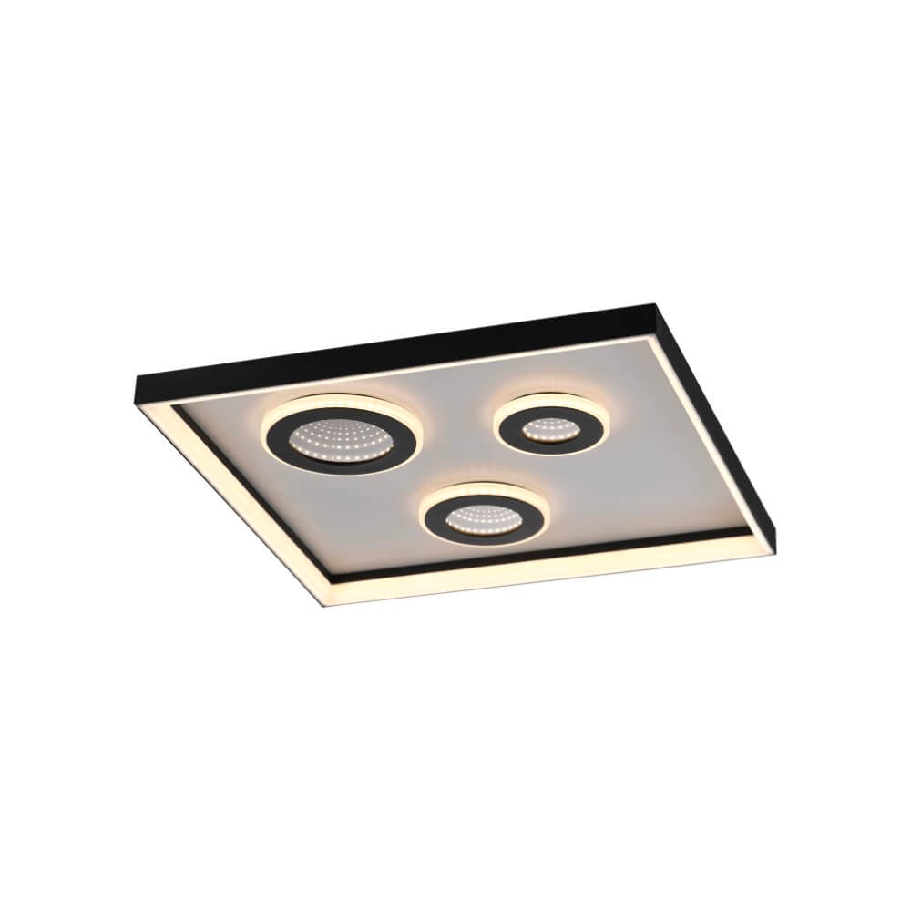 Paul Neuhaus LED-Deckenlampe Dune, 45 cm, schwarz, CCT, dim.