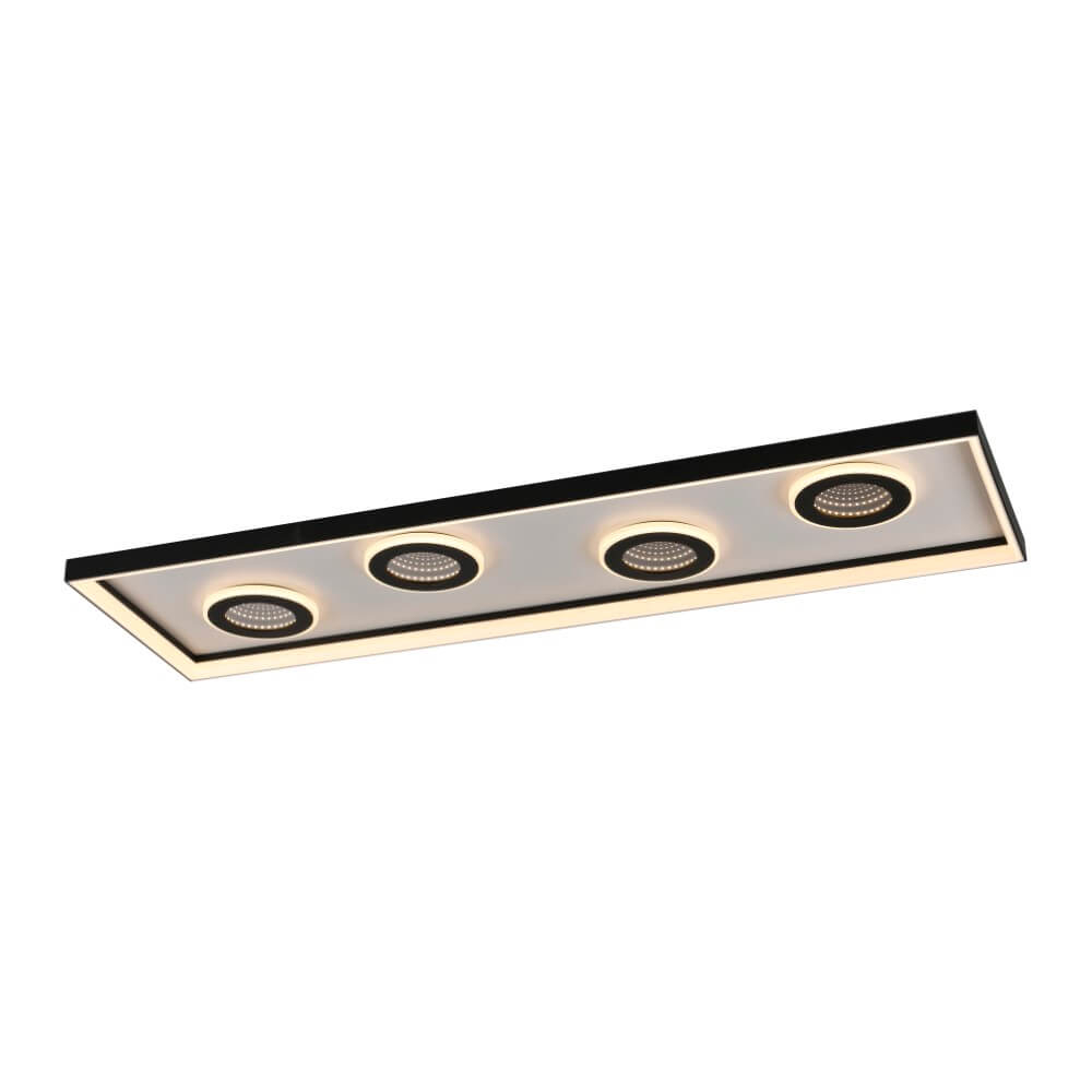 Paul Neuhaus LED-Deckenlampe Dune, 100cm, schwarz, CCT, dim.