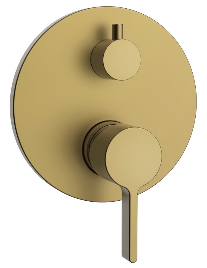 Sapho Iconic thermostatische inbouw douchekraan goud mat